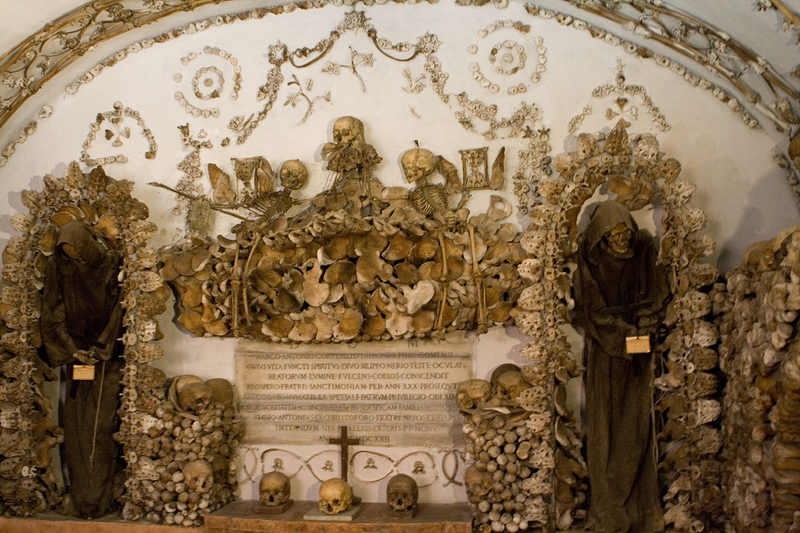 Illustration for article titled These Buildings Are Made with Skulls and Bones